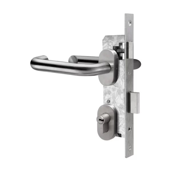 CERRADURA EMB. YALE ROMA OVAL B-35 OF. CIL. MULT. INOX