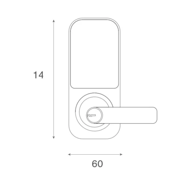CERRADURA DIGITAL YALE YDL 120 B60 NIS CJ