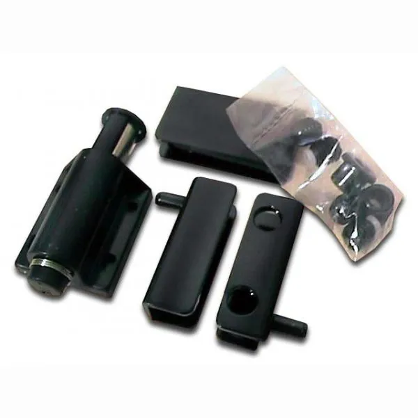 177431-1200-auto BISAGRA VIDRIO RACK NEGRA