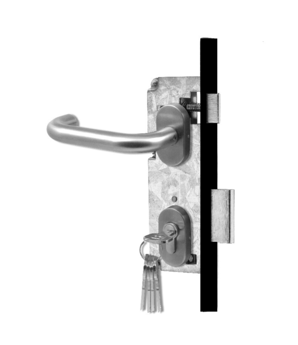 CERRADURA EMB. YALE ROMA OVAL B-35 OF. CIL. MULT. NEGRO