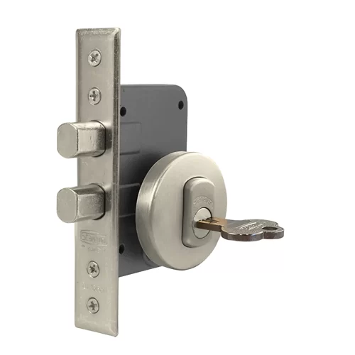 CERRADURA EMBUTIR-SEGURIDAD-ACERO INOX