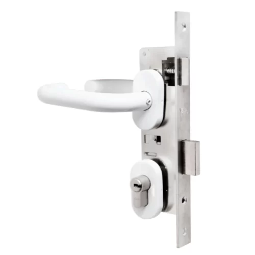 CERRADURA EMBUTIR MILANO OVAL B40 OFICINA INOX