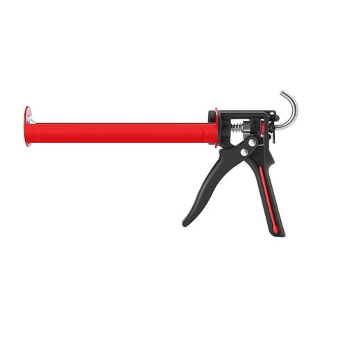 PISTOLA CALAFATERA 300ML ROJA (REFORZADA - TODOSELLOS)