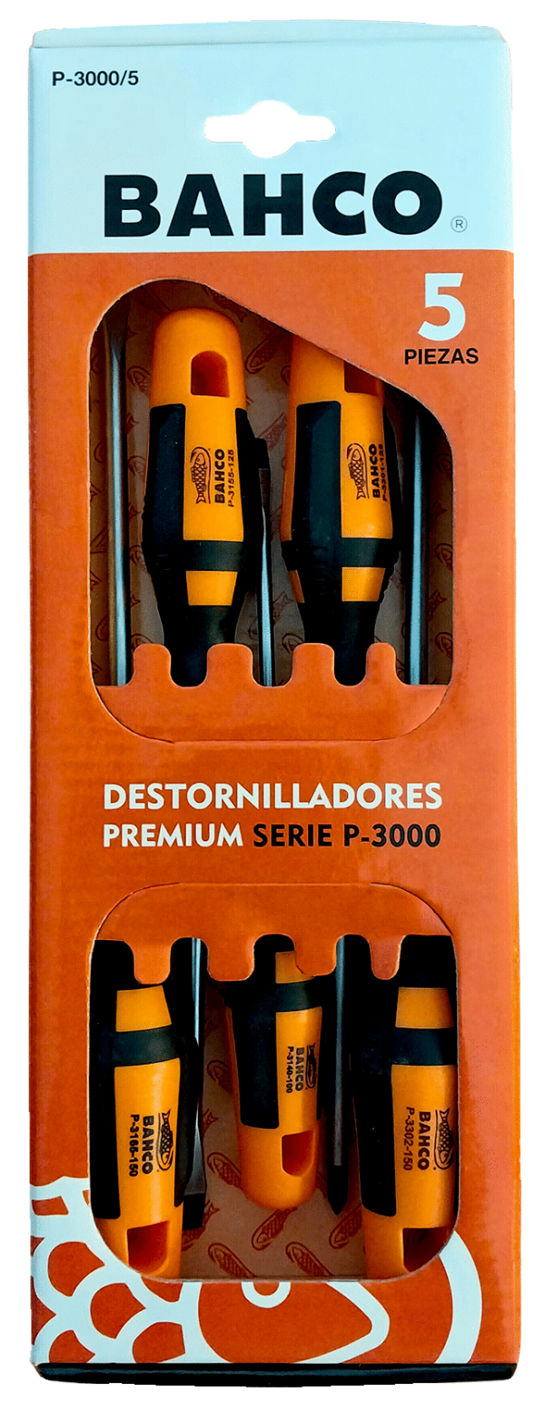 SET 5 DESTORNILLADORES BAHCO