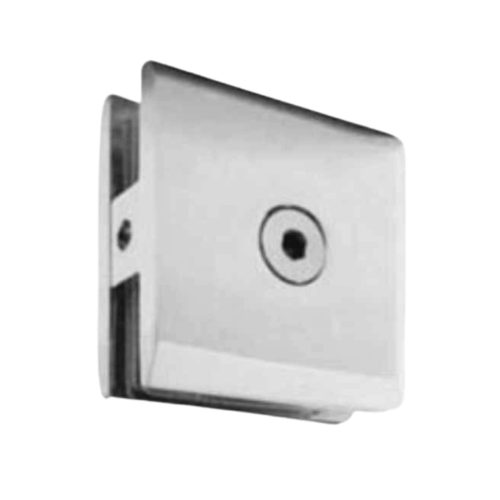 CLIP BISELADO PARA VIDRIO FIJO CON RESAQUE INOX CJ