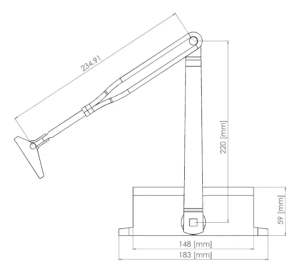 CIERRAPUERTA HIDRÁULICO Y1200 YALE 65/120KGS. GRIS