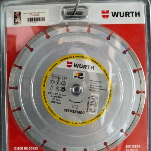 DISCO DE CORTE DIAMANTADO 230 X 22.23 MM