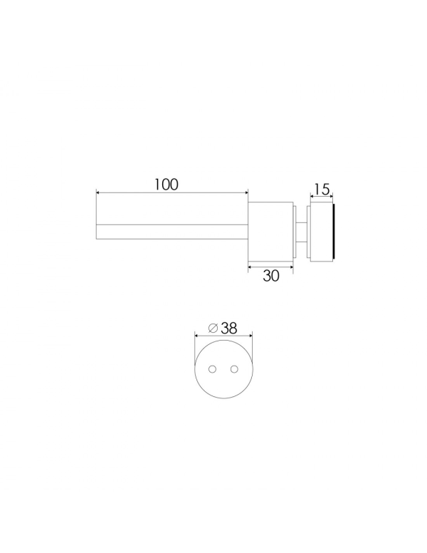 DISTANCIADOR MURO C/ ANCLAJE BARANDA VIDRIADA AI
