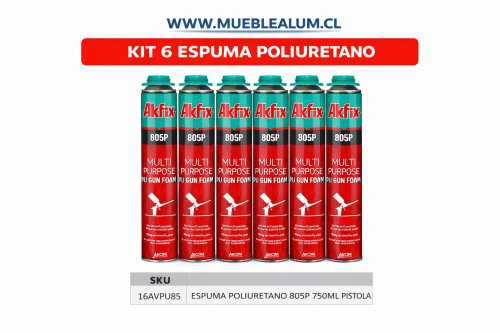 KIT 6 ESPUMA POLIURETANO KIT 6 ESPUMA POLIURETANO