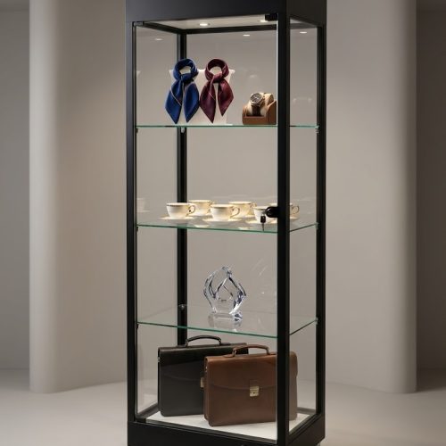 VITRINA VERTICAL NEGRA