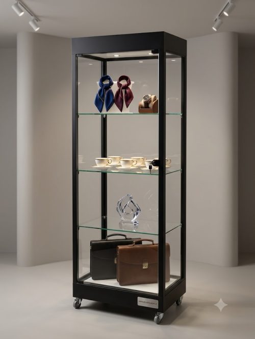 VITRINA VERTICAL NEGRA