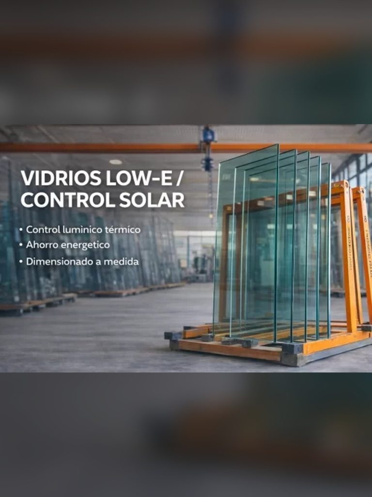 VIDRIOS LOW-E / CONTROL SOLAR